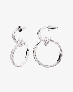 Eddie Borgo Pavé Curled Hoop Earrings