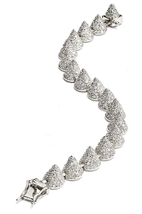 Eddie Borgo Pavé Cone Link Bracelet