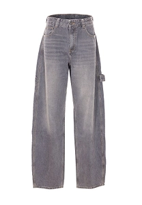 Eleh Wide-Leg Utility Jeans