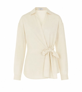 Eleh Wrap Bow Detail Shirt