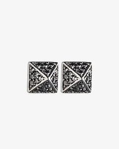 Pavé Pyramid Stud Earrings