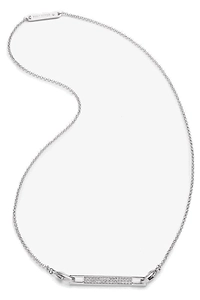 Eddie Borgo Pavé Safety Chain Bar Necklace