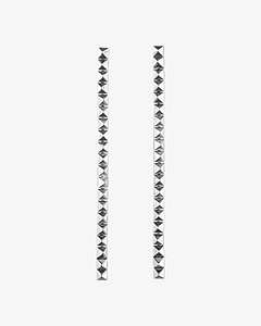 Eddie Borgo Pyramid Drop Earrings