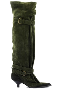 Elena Iachi Buckled Pointed Toe Boots