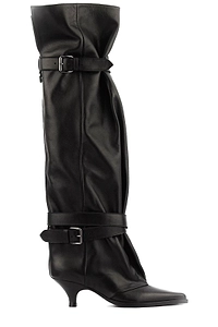 Elena Iachi Buckled Pointed Toe Boots