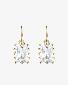 Eddie Borgo Rectangular Estate Drop Earrings