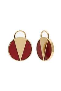 Eddie Borgo Round Medallion Earrings