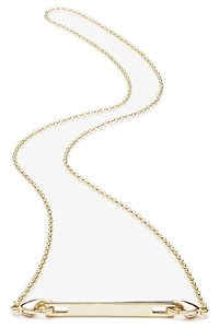 Safety Chain Bar Necklace