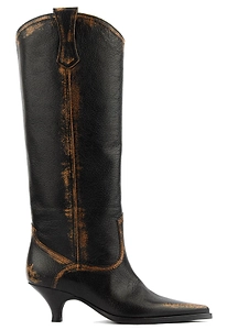 Elena Iachi Pointed Toe Heeled Boots