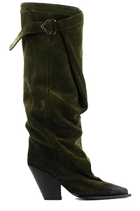 Elena Iachi Pointed Toe Buckled Boots
