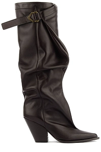 Elena Iachi Pointed Toe Buckled Boots