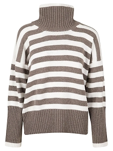 Eleven88 Quorum Striped Turtleneck Sweater