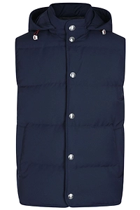 Eleventy Hooded Padded Sleeveless Gilet