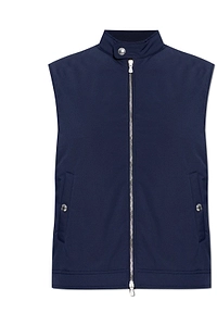 Eleventy Stand Collar Quilted Vest