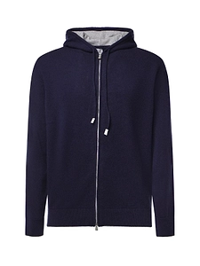 Eleventy Zip-Up Hooded Sweater
