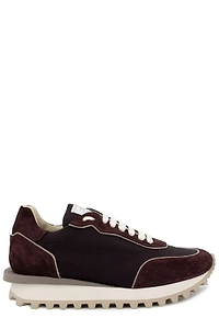 Eleventy Serrated-Sole Low-Top Sneakers