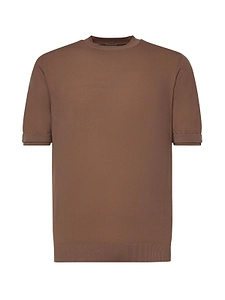 Eleventy Short-Sleeve Knitted Sweater