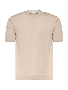 Eleventy Short-Sleeve Knitted Top
