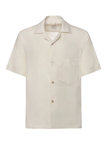 Eleventy Short-Sleeve Linen Shirt