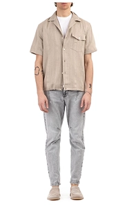 Eleventy Short-Sleeved Button-Up Shirt