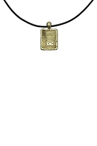Ellery Zodiac Rectangular Pendant Necklace