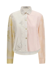 E.L.V. Denim Embroidered Button-Up Shirt