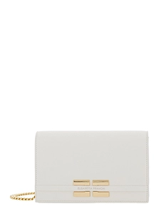 Elisabetta Franchi Chain Strap Logo Clutch Bag