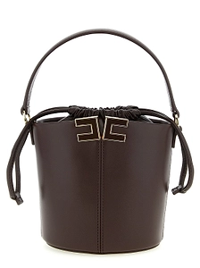 Elisabetta Franchi Logo Detailed Bucket Bag