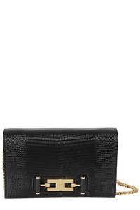 Elisabetta Franchi Embossed Chain-Strap Shoulder Bag