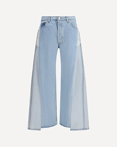 Maya Wide-Leg Panel Jeans