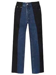 Panelled Flare Jeans
