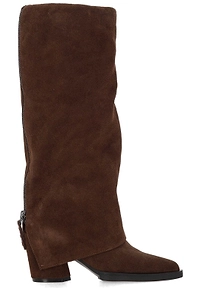 Slouchy Block Heel Boots