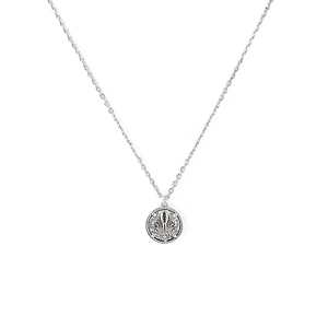 Lily Coin Pendant Necklace