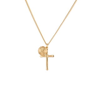 Emanuele Bicocchi Logo Scudo + Cross Necklace