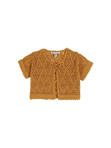 Emile Et Ida Crochet Short-Sleeve Cardigan