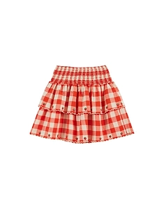 Emile Et Ida Embroidered Gingham Skirt