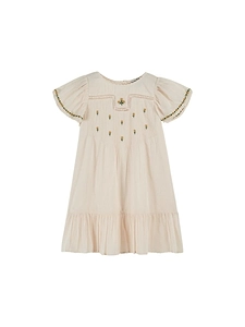 Emile Et Ida Embroidered Ruffled Dress