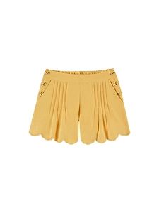 Emile Et Ida Embroidered Scalloped Shorts