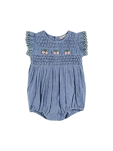 Emile Et Ida Smocked Ruffle Jumpsuit
