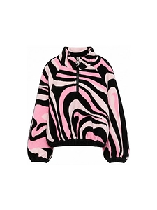 Emilio Pucci Junior High Neck Fleece Sweatshirt