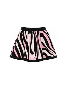 Emilio Pucci Junior Iride-Print Flared Mini Skirt