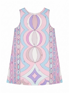 Emilio Pucci Junior Iride-Printed Crewneck Sleeveless Dress
