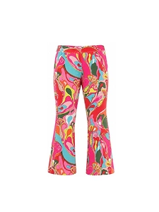 Emilio Pucci Junior Iride Printed Flared Trousers