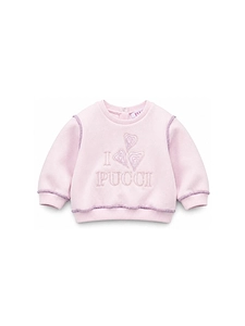 Emilio Pucci Junior Logo Embroidered Crewneck Sweatshirt