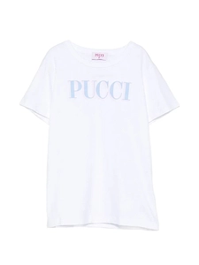 Emilio Pucci Junior Logo Printed Crewneck T-Shirt