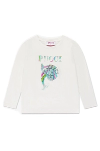Emilio Pucci Junior Logo Printed Crewneck T-Shirt