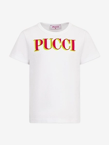 Emilio Pucci Junior Logo Printed Crewneck T-Shirt