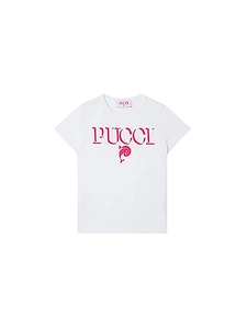 Emilio Pucci Junior Logo Printed T-Shirt