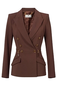 Elisabetta Franchi Double Breasted Tailored Blazer