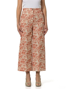 Emme Marella Embroidered Wide-Leg Pants